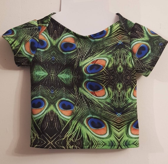 New 2019 T Shirt Peacock Feather