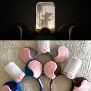 Light Up Ratatouille Inspired Remy Silhouette Mickey/Minnie Ears Disney