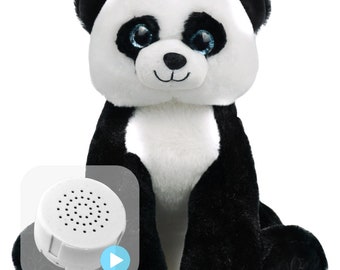 Peluche panda écologique 16 pouces réenregistrable en 20 ou 60 secondes