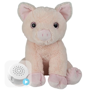 Peluche écologique Percy Pig, réenregistrable en 20 ou 60 secondes, 16 pouces image 1