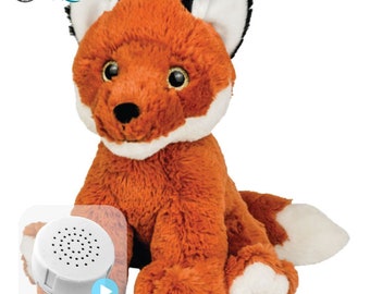 Peluche écologique Finn The Fox, réenregistrable en 20 ou 60 secondes, 16 pouces