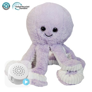 20 or 60 Second re-recordable 16 inch Eco Plush Octopus