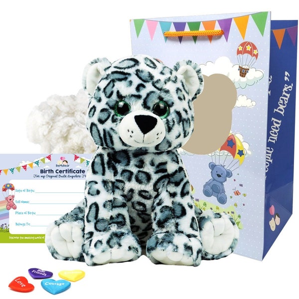 16 inch Storm Snow Leopard Build Your Own Bear Kit