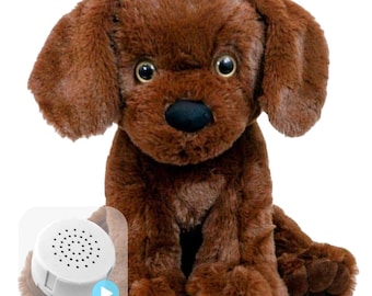 Peluche écologique Bubba Lab Dog, réenregistrable en 20 ou 60 secondes, 16 pouces