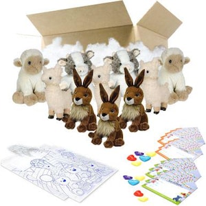 Farmyard 8-Zoll-Plüsch-Party-Pack Bauen Sie Ihre eigenen Bär Kits