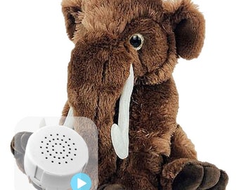 Peluche Wollie The Woolly Mammoth da 16 pollici riregistrabile da 20 o 60 secondi