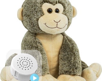 20 or 60 Second re-recordable 16 inch Plush Smiley Monkey