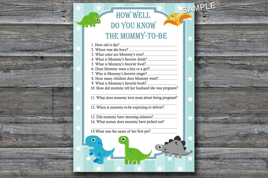 Dinosaur Baby Shower Games Package Dino Baby Shower Games Etsy