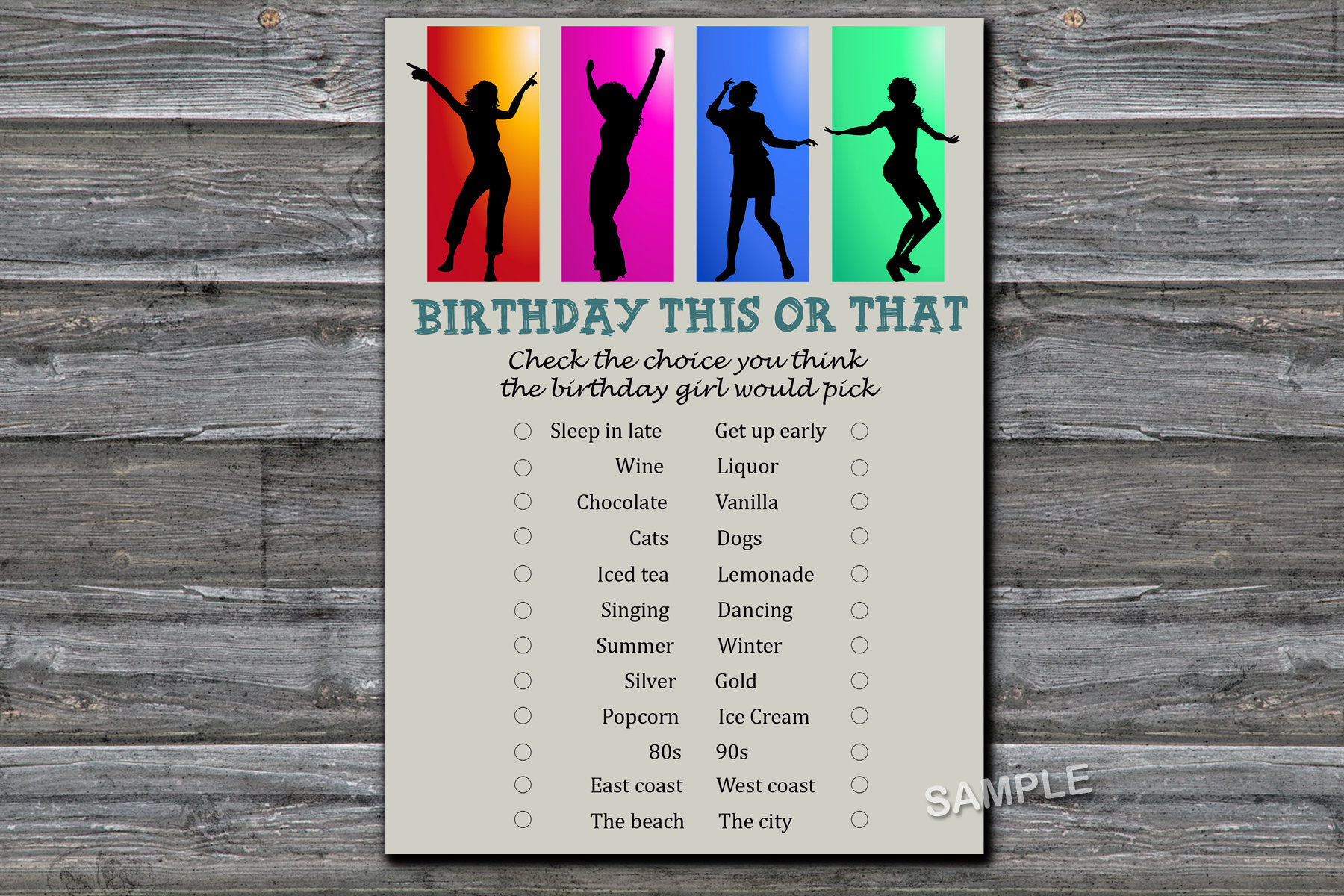 Dance party Birthday GamesDance party Birthday games Etsy