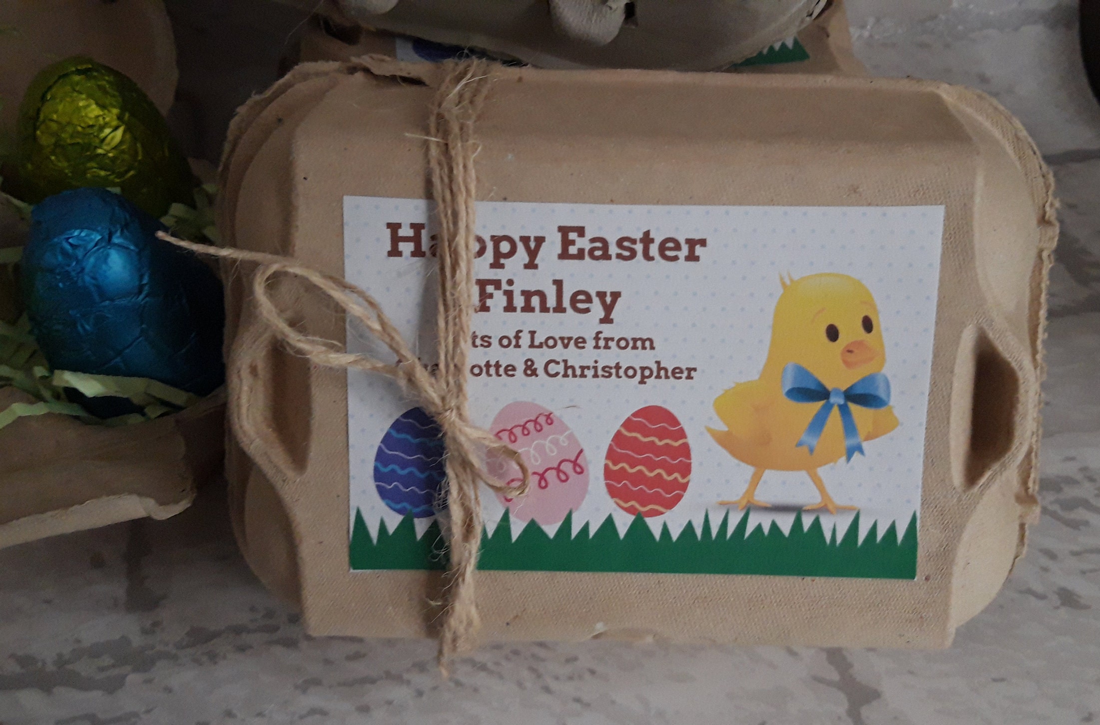 Personalised Easter Gift Easter Eggs Egg Boxes Easter Etsy