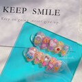 Y2K Vibes Game Nails (Read Description) , Rainbow Reflexive Flash Nails, Colorful Glitter Nails , Kawaii Charms Nails , Deco Nails product logo