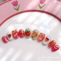 Strawberry Bear, Kawaii Bear Nails , Cute Japanese Press-On Nails , Cute Strawberry Bear 3D Nails , Kuma Nails product logo