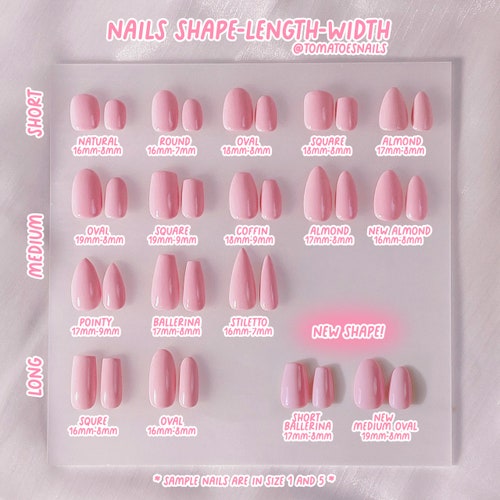 Nail Sizing Kit Custom Press on Nail Sizing Kit Full Cover Etsy
