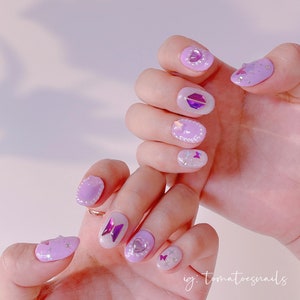 I PURPLE YOU , Cute K-pop Nails , Army Nails , BTS Inspired Nails ...