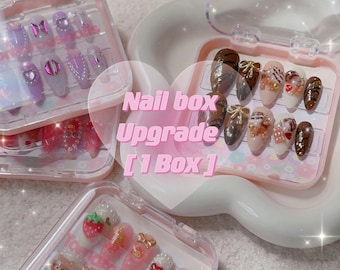 Nails Box Upgrade , [1] Box For Press-On Nails , Nails Storage Box , False Nails Box , Nails Gift Box , Nails Packaging Box