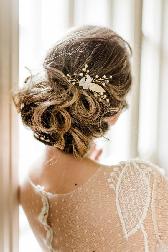 Daria Bridal Headpiece Wedding hair accessories Bridal | Etsy