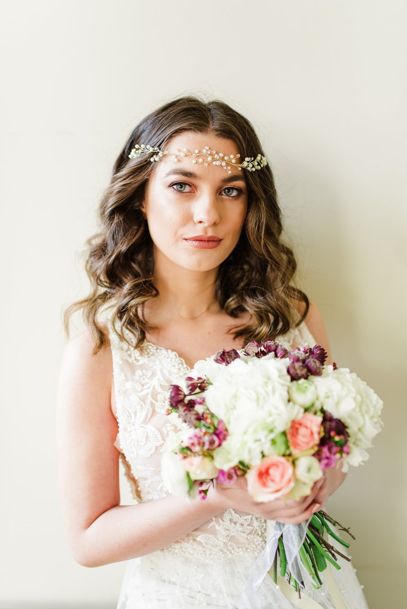 Hair jewelry,Crystal hair vine Hair crown Gold headpiece Bridal hair vine Wedding hair piece Bridal hair accessories for wedding CORA
