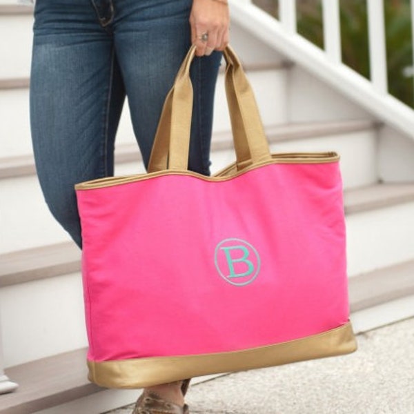 Monogram Beach Bag - Etsy