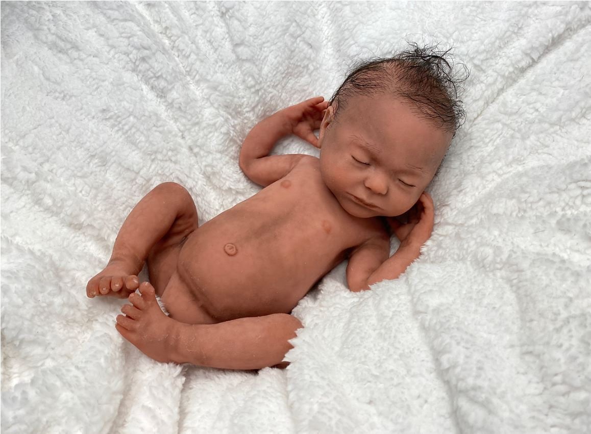 Black silicone reborn baby dolls full shop body