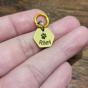 Small dog tag engrave stainless steel