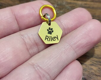 Small dog tag engrave stainless steel