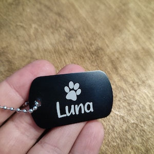 Dog id tag,Personalized pet tag,Engraved dog Tag, Collar Tag, Custom ID Tag, Pet ID Tag, Microchipped,Aluminum