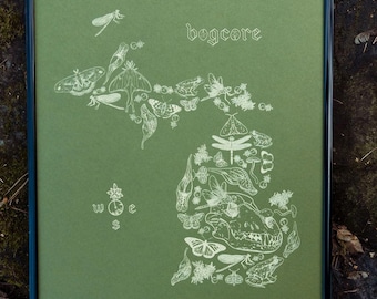 Bogcore Michigan Map