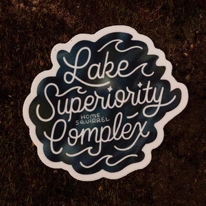 Lake gelegter Überlegenheits-Aufkleber - Lake Superior Geschenk