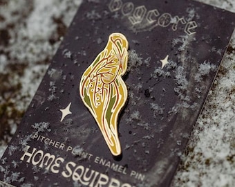Pitcher Plant Gold Enamel Pin