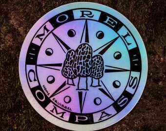 Morel Compass Sticker