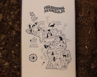 Paranormal Peninsulas - Michigan Wall Art Print