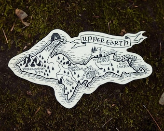 Upper Earth Lord of the Rings Michigan Sticker