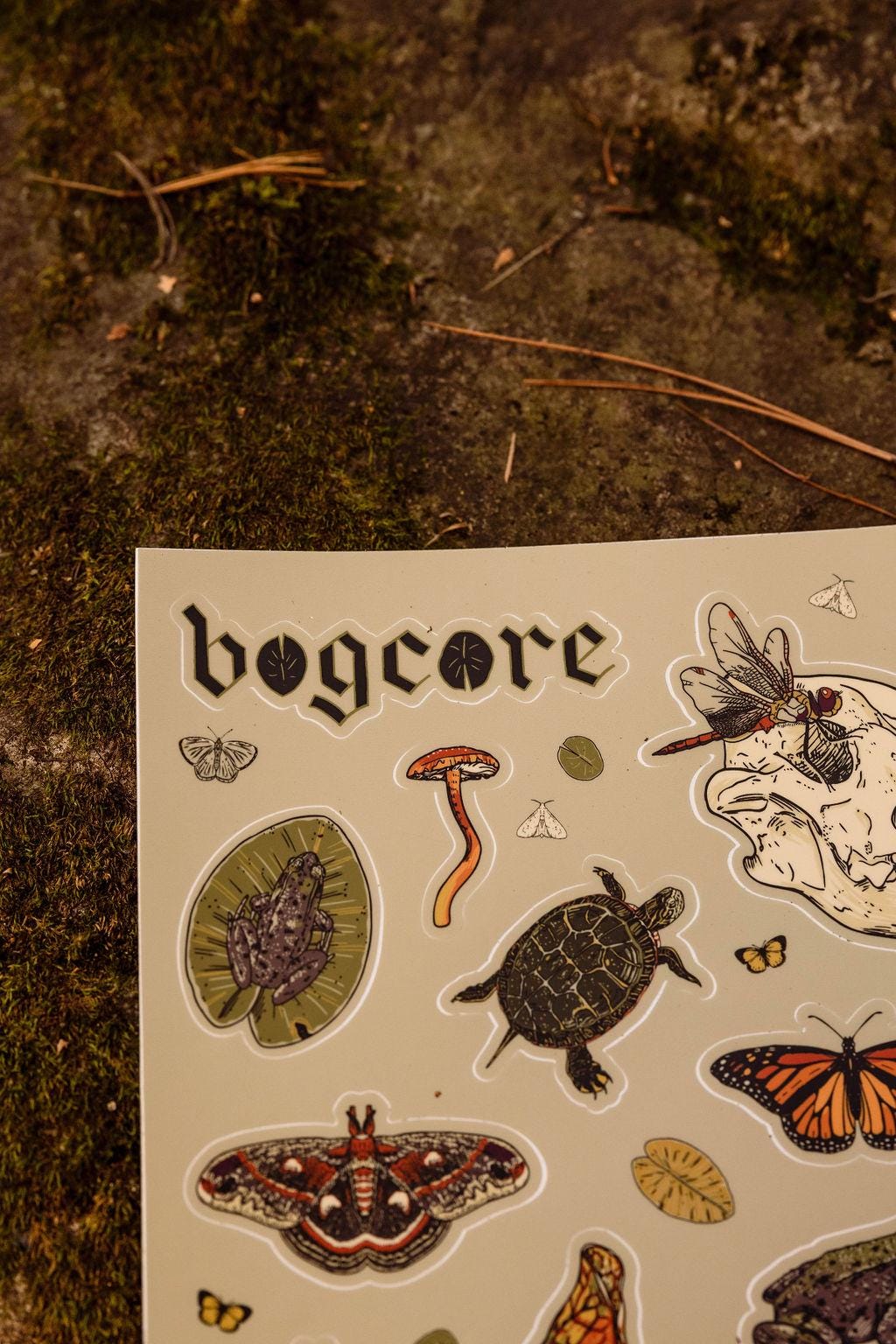Bogof Sticker Bogcore Sticker Sheet - Etsy