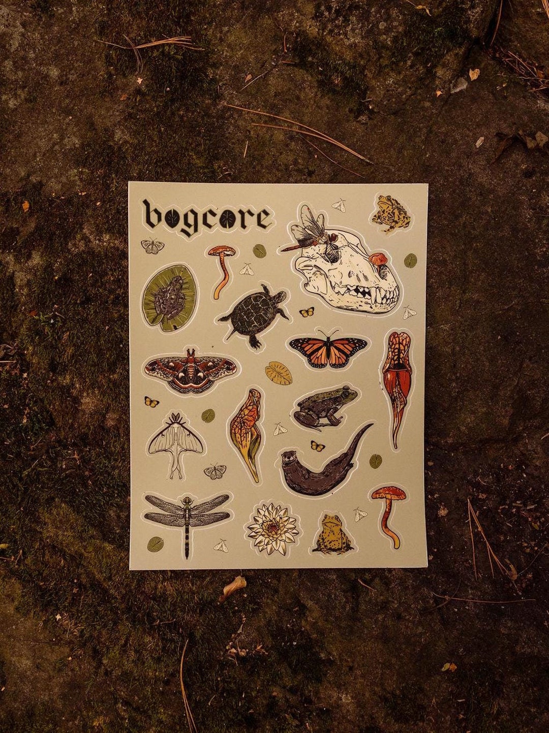 Bogof Sticker Bogcore Sticker Sheet - Etsy