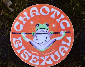 Chaotic Bisexual Frog Sticker