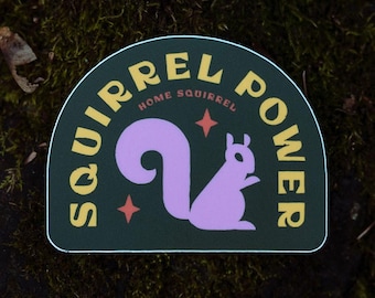 Squirrel Power Sticker