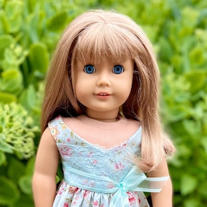 Mint Lacy Doll Dress - Floral Fancy Dress With Matching Lace on Skirt