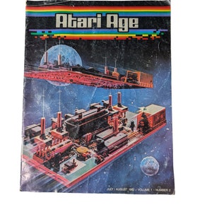 Vintage July / August 1982 Atari Age Magazine Volume 1 Number 2