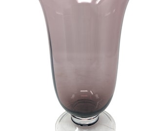 Vintage Lenox Purpurglas 6,5 "Fuß Highball Glas in ausgezeichnetem, leicht gebrauchtem Zustand