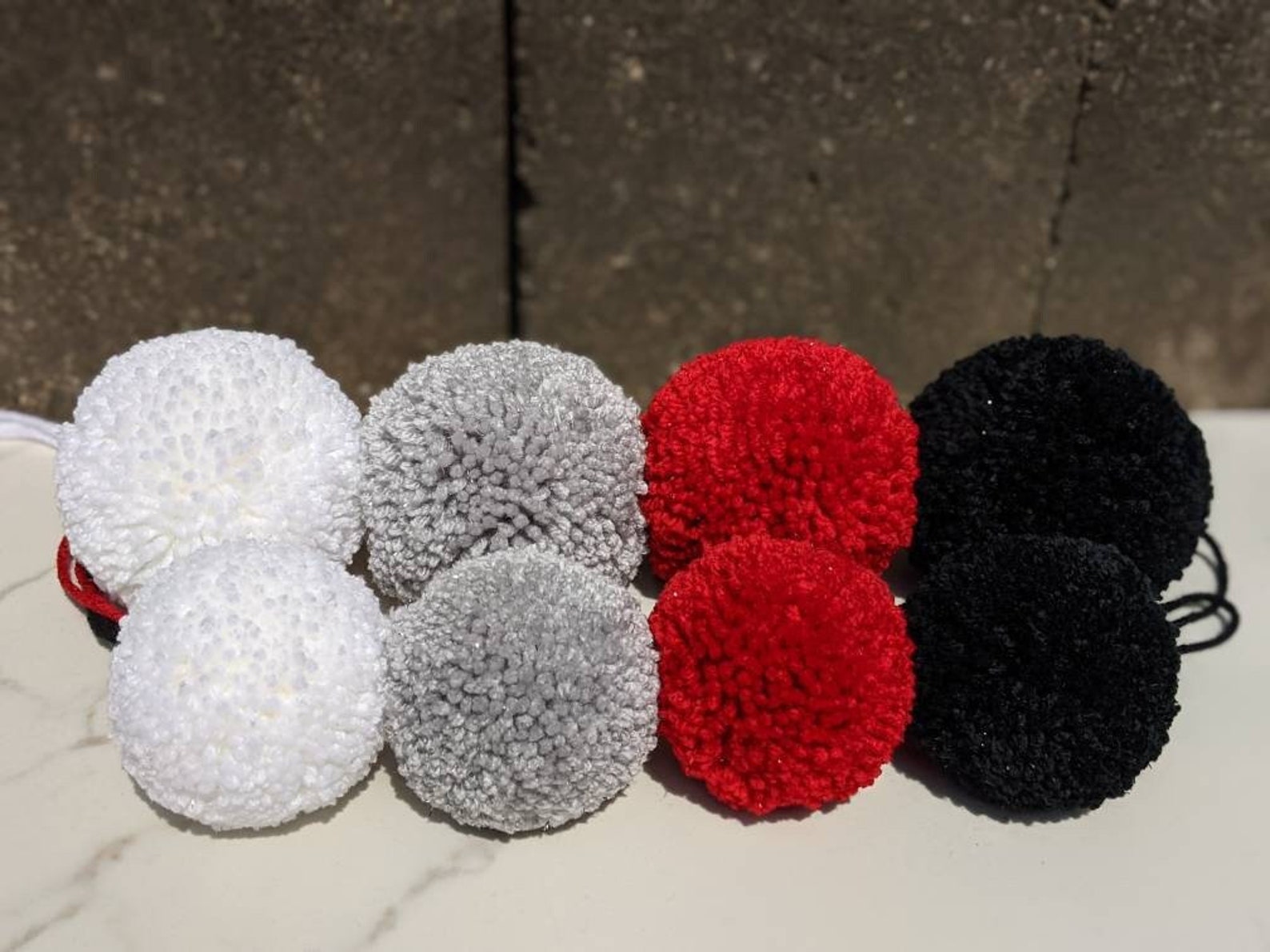 Pompones brillantes de gran tamaño pompones especiales Etsy España