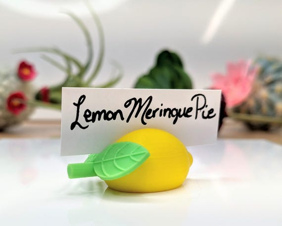 Lemon Citrus Place Card Holder, PLA - Etsy