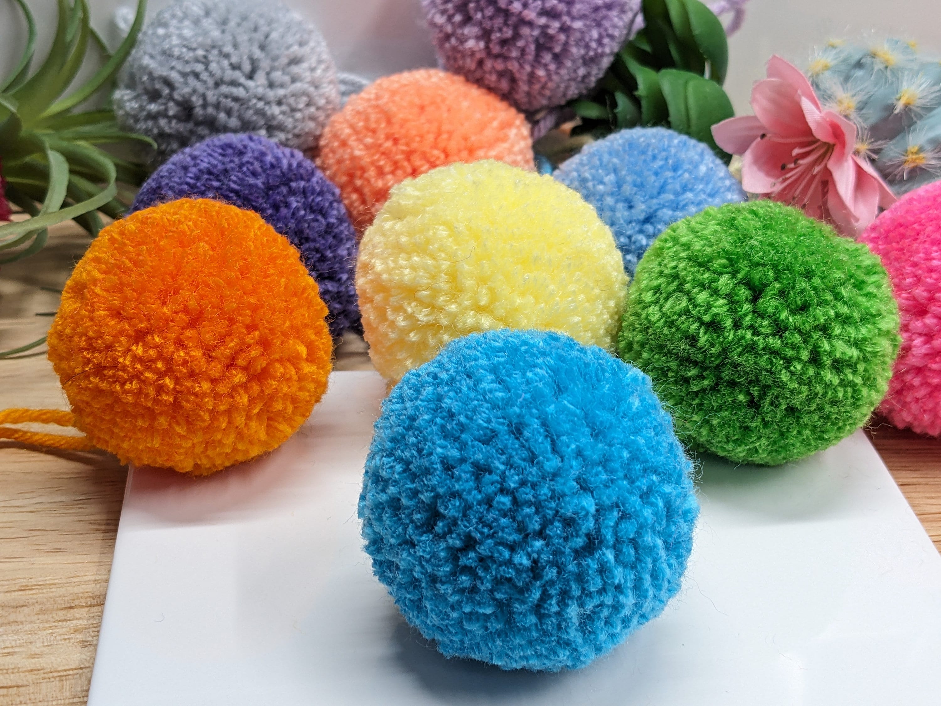 「pompom」 Amazon.com: Very Large Assorted Pom Poms for DIY Creative Crafts