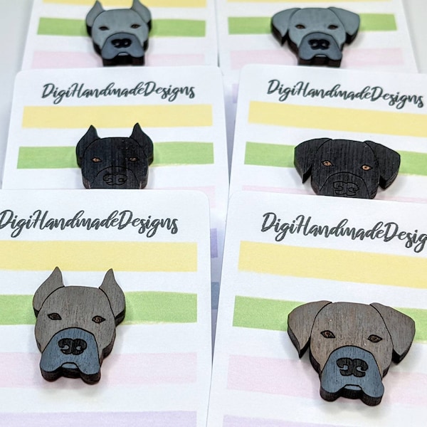 Cane Corso Pin // Pins for Bags / Italian Mastiff Dog / Lapel Pins / Pins for Jackets / Gift for Corso Owner / Corso Dad / Corsos Mom Pins