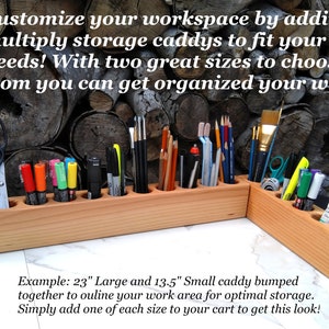 KRAFTBUCKIT Art Supplies Organizer, Craft Caddy, Desk Organizer, Wood Tool  Box, Wooden Art Container, Craft Organizer, Tool Kit 