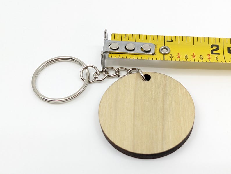 Round Key Discs Blank Wood Keychains, Oval Wooden Discs, Unfinished Wood Circles, Wood ...