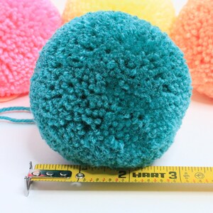 3 inch Pompoms, Pompoms, Large 3" Pompoms, Pom Poms, Pompoms for Hats, Craft Supplies, Handmade Pompoms, Acrylic Yarn Poms, Craft Balls, Pom