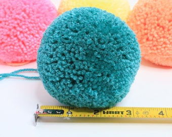 3 inch Pompoms, Pompoms, Large 3" Pompoms, Pom Poms, Pompoms for Hats, Craft Supplies, Handmade Pompoms, Acrylic Yarn Poms, Craft Balls, Pom