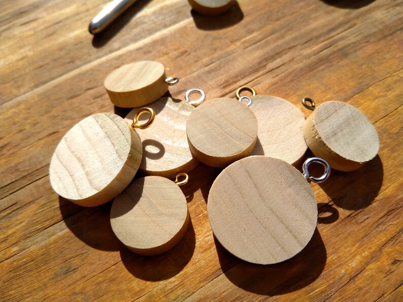 Bulk Charms Blank Wood Charms Craft Charms Wood Pendant Etsy New Zealand