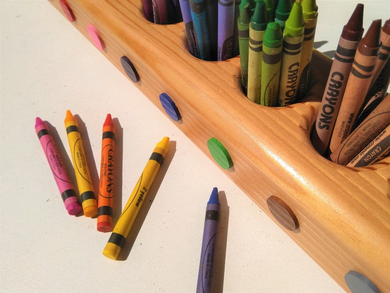 Crayon Organizer Desk Caddy Organizer Crayon Holder Crayons Etsy