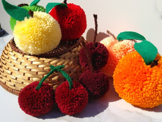 Pompoms Pompom Fruit Large Pom Pom Pom | Etsy